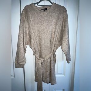 Dynamite Large tunic sweater with belt